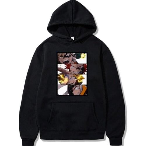 Hot My Hero Academia Hoodies Bakugou Classic Comic Classic Anime Japan Men Fashion Designer Streetwear