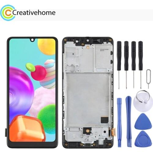 TFT Material LCD Screen and Digitizer Full Assembly with Frame for Samsung Galaxy A41, SM-A415