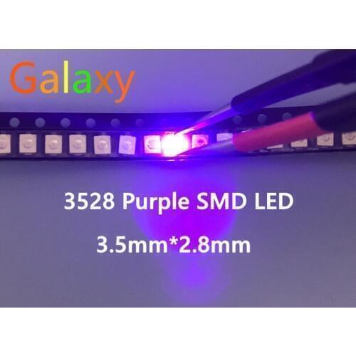 Wholesale 100PCS Pink POWER TOP 1210 3528 SMD SMT PLCC-2 Ultra Bright LED New Free shipping