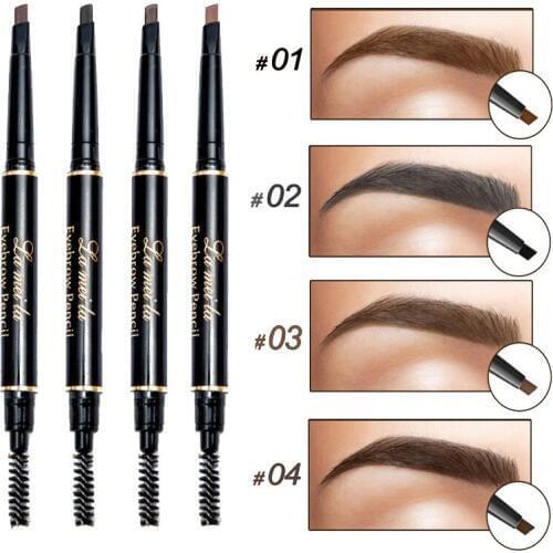 Pro Rotate Eyebrow Pencil Triangle Stereo Eyebrow Pencil Waterproof Smudge-Proof Lasting Colorfast Double-End Automatically YL