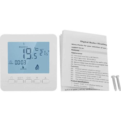 Electric Heater Parts Programmable Thermostat Digital LCD Display Smart Temperature Controller 5A Heater Tool