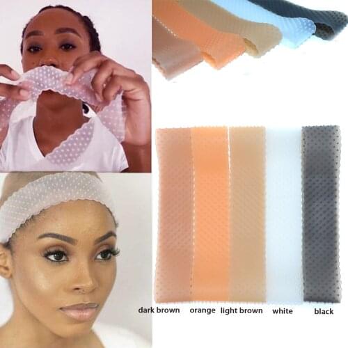 Wig Band Grip Headband Sports Head Elastic for Wigs Bande Silicone Perruque Hair Slip Fix Tape Headbands Siliconed Gum Holder