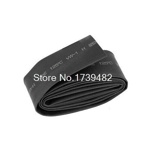 20mm Diameter Heat Shrinkable Tube Shrink Tubing 1M 3.28ft Black