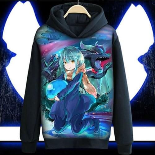 Tensei Shitara Slime Datta Ken Hoodie Rimuru Tempest Hooded Jacket Coat Game Long-sleeved Sweatshirt For Men Women