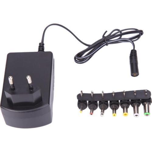 Universal 100/240V 3.0A AC to DC Adapter Converter 6 Plugs DC 3, 4.5, 6, 7.5, 9, 12 V 30 Power Charger EU Standard