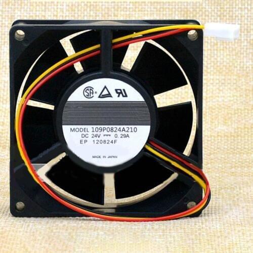 Cooling Fan 109P0824A210 for Sanyo SANACE80 24V 0.29A 3pin 80*32mm