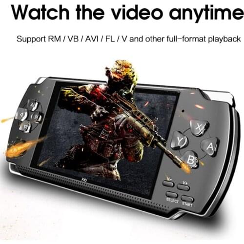 X6 Video Game Console Player for Boy Gamapad Handheld Retro 4.3 Inch Screen Mp4 Player Game Player Support TV Out,Camera,Video
