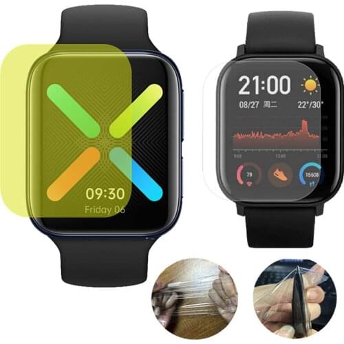Screen Film For W46 W26 W56 Smartwatch Screen Protector Transparent Silicone Protective Film For Colmi P8 Pro Plus Se P9 P15
