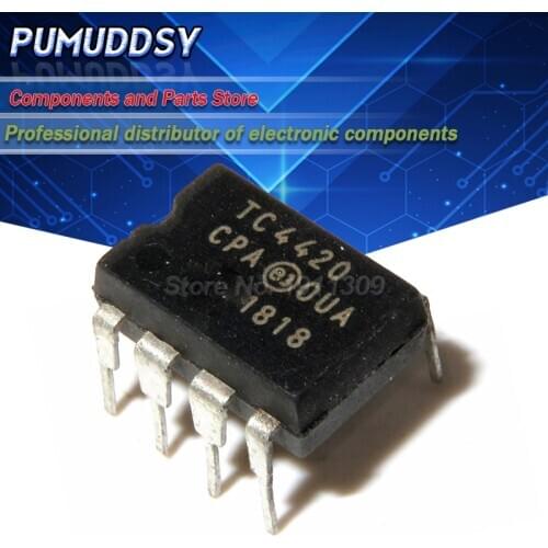 10PCS TC4420CPA TC4420C TC4420 IC MOSFET DRIVER 6A HS DIP8. IC