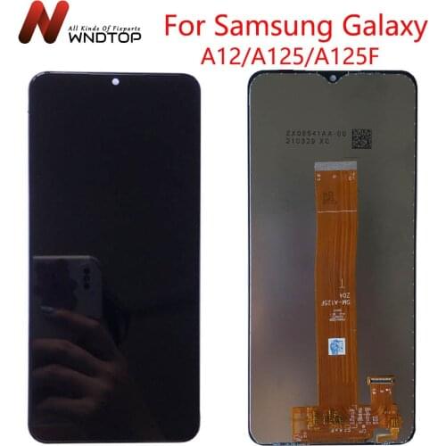 100% Tested For SAMSUNG GALAXY A12 A125 A125F LCD Display Touch Screen Digitizer Assembly Replacement For SAMSUNG A12 LCD