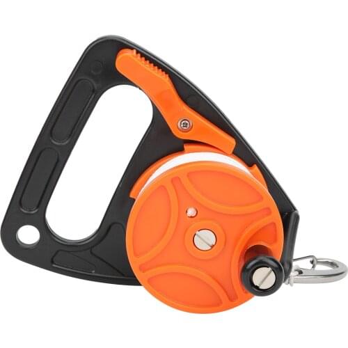 150ft Diving Line Diving Line Reel Diving Equipment Combination With Handle PP Rope Orange Compact Lightweight Portable Durable