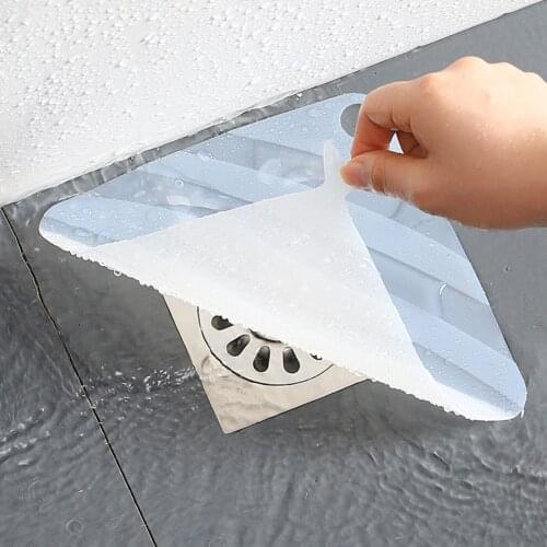 2pcs toilet deodorant silicone pad floor drain sink cover shower drain anti-blocking water receiver seal kitchen bathroom