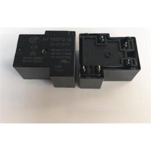 24V relay HF165FD-G 24-ZY1STFV HF165FD G 24 ZY1STFV HF165FD-G-24-ZY1STFV HF165FD G 24 ZY1STFV 24VDC DC24V 40A 5PIN
