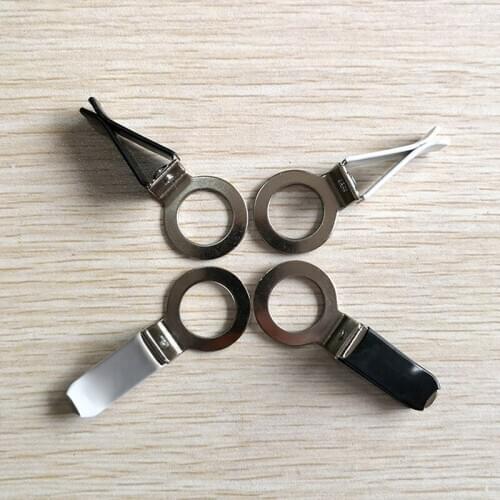 300-1000pcs Auto Air Conditioner Air Outlet Perfume Clip White Stainless Steel Perfume, Glass Bottle Fittings, Clip