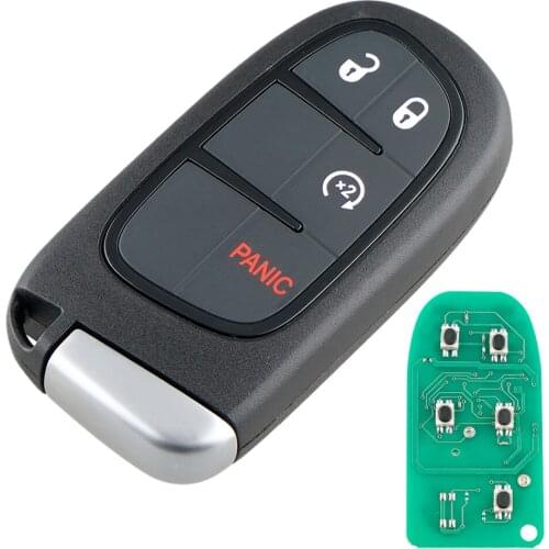 433MHz 4 Button Remote Smart Key Fob with Chip GQ4-54T Keyless Entry Transmitter Auto Key for Dodge Ram 1500 2500 3500 2013-2019