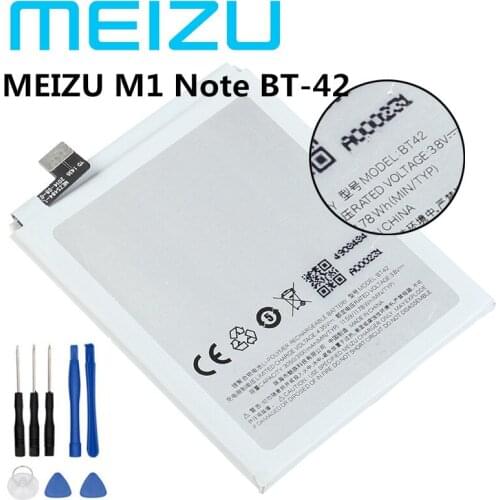 100% New BT42 Battery 3100mAh Battery For MEIZU M1 Note BT-42 Smart Phone Bateria Batterie Baterij In Stock 100% New BT42 Batt