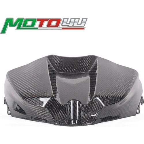 For Yamaha YZF-R1 R1 2009-2014 100% Carbon Fiber Motorcycle Front Tank cover Fuel Tank protection cover Gloss