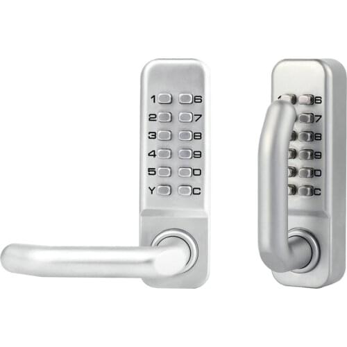 Double-sided Mechanical Entrance Keyless Home Security Door Lock With Handle