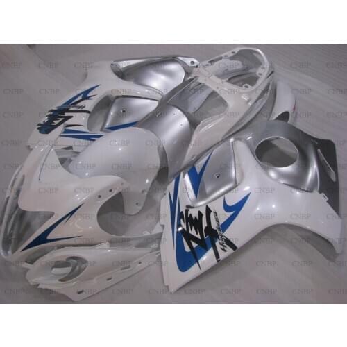 GSX-R1300 2008 - 2014 Fairing Kits Gsx 1300R 10 11 Fairings GSX R1300 10 11 White Silver Fairing Kits