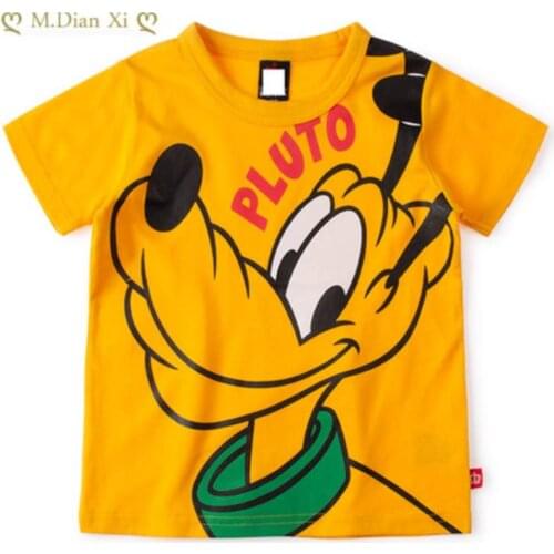 2021 Summer Fashion Boy Girl Cartoon Mickey T-shirt Kids Boys Short-sleeved T-shirt Baby Kids Cotton Top Girl Clothes