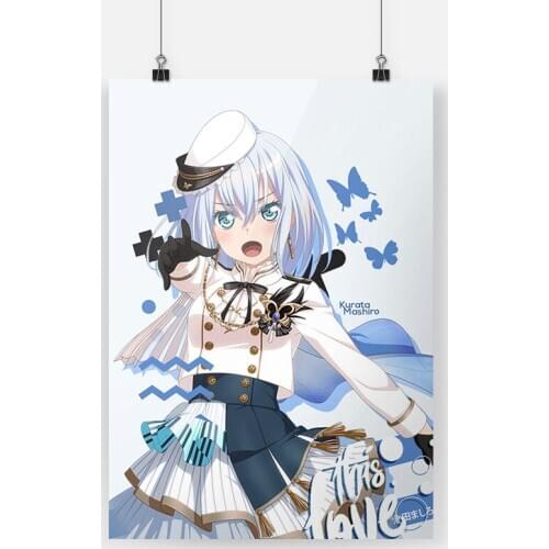 Kurata Mashiro BanG Dream! Anime Canvas Poster Painting Wall Art Decor Living Room Bedroom Study Home Decoration Prints
