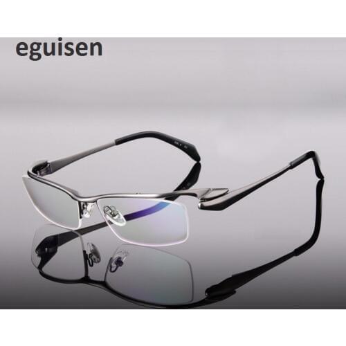 Width-140 titanium eyeglass frames men reading glass half rim myopic prescription spectacle frame male eyewear oculos width-140