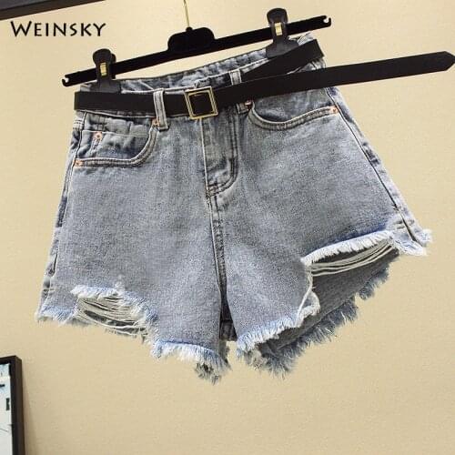 New Women Fashion Denim Shorts Summer Casual Style Stretch Jeans