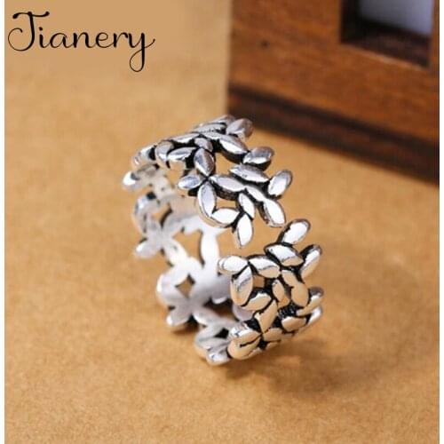 New Trendy Personality Punk Leaf Rings For Women Lady Resizable Size Rings Party Jewelry Charm Gifts 2021