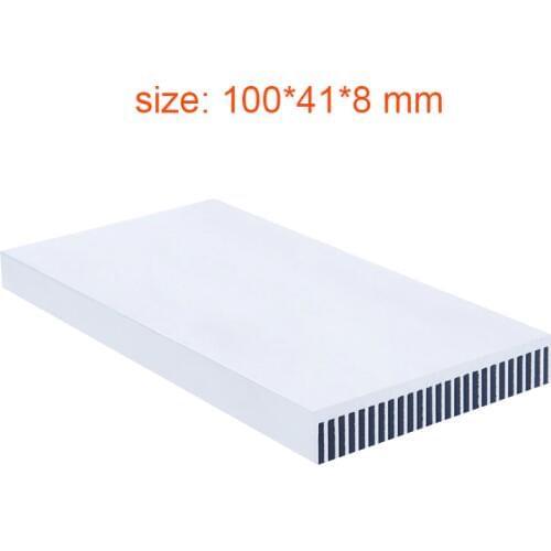 New Silver 100x41x8mm Aluminum Heat Sink Radiator Heatsink for CPU,GPU, Electronic Chipset heat dissipation