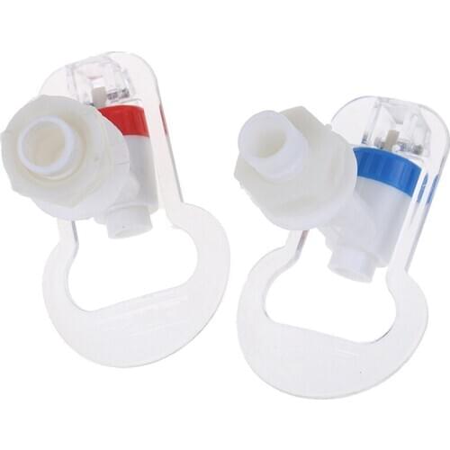 2pcs 17mm Plastic Push Handle Tap Faucet Component Ideal Replacement For Water Dispenser Tap Kitchen Faucet Accessory