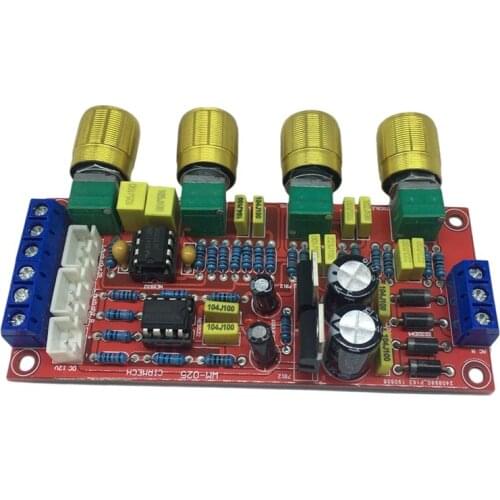 Amplifier Tone Board,Fever Level Tone Board HIFI Preamp NE5532 Amplifier Board Kits AC 12V Amplifier