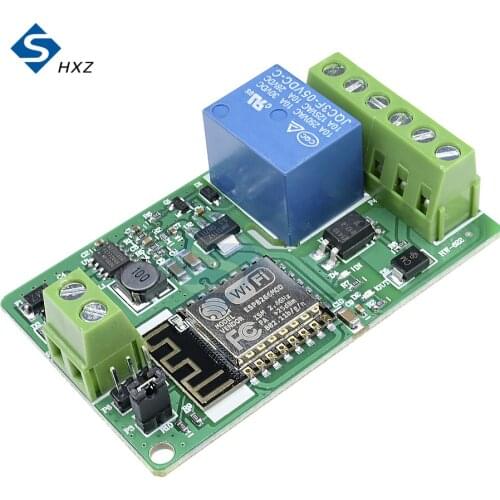 DC 5V-26V ESP8266 ESP-12F Wireless Wifi Relay Module 220V 10A Relay Module ESP12F 802.11b/g/n 2.4GHz 12V 24V