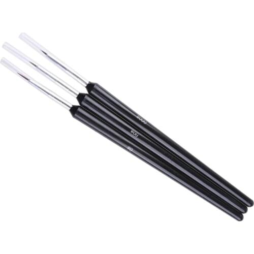 3Pcs Nail Art Pen Dotting Painting Drawing Gel Liner Polish Brush Tool Durable