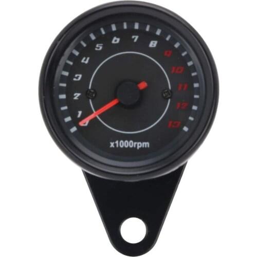 Universal 13000 RPM Motorcycle Tachometer Electronic Tach Meter Speedometer Gauge LED Backlight Motorcycle Tachometer Meter