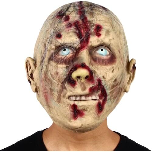 Horror Mask Halloween Fancy Dress Party Terror Children Zombie Cosplay Costume Props Scary Latex Headgear