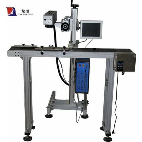 Fiber Laser Business Plastic Card Flying marking Printing Machine