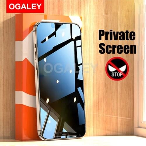 Private Screen Protector For iphone 12 Pro Max Glass 11 Pro Max X XS MAX XR Anti-spy Tempered Glass For iPhone 12 Privacy Glass