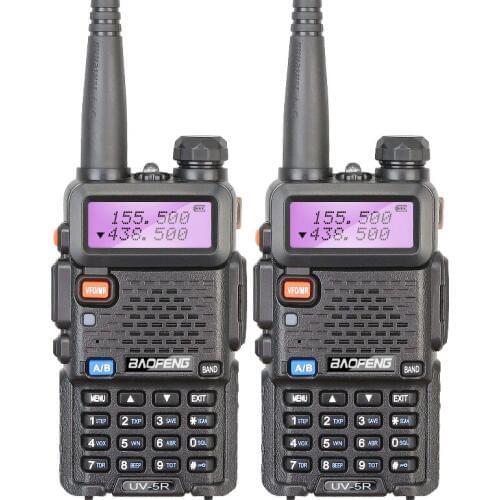 100% Original Baofeng uv-5r Walkie Talkie 5W Dual Band VHF&UHF 136-174Mhz & 400-520Mhz UV5R Ham UV 5R Radio