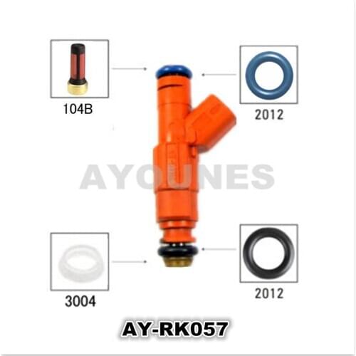 12piecese/set fuel injector repair kits for Mazda 6 injector 0280156154 0586156156 for AY-RK057