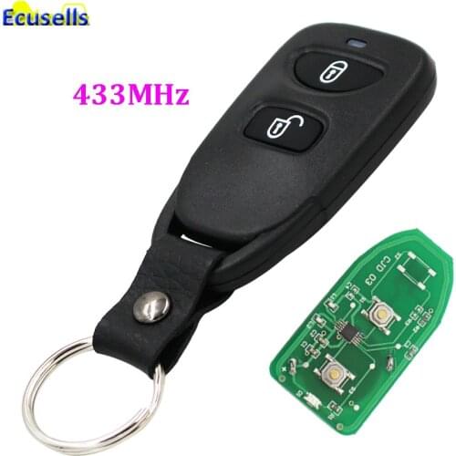 2 Buttons Remote Key control fob transmitter 433MHz for Hyundai Tucson