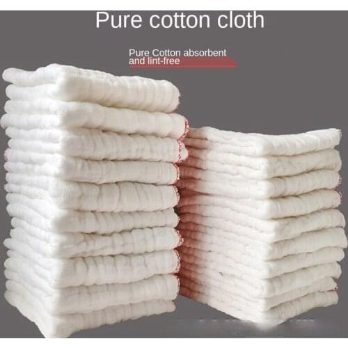 Household Cleaning Utensils 30 * 30cm 5 Pieces of 12 Silk Thick Cotton Gauze Oil-absorbing Dishwashing Cloth and Scouring Pad