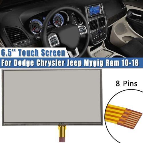 6.5inch Navigation Glass Touch Screen panel Digitizer Lens panel For Dodge Chrysler for Jeep Mygig for Ram 2010-2018 LQ065T5GG64