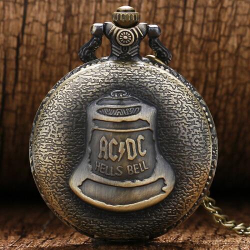 Antique Pocket Watch Hells Bell Pattern Pocket Fob Watch With Pendant Chain Watch Men P447