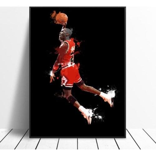 Basketball player Art Canvas Poster Prints Home Wall Decor Painting