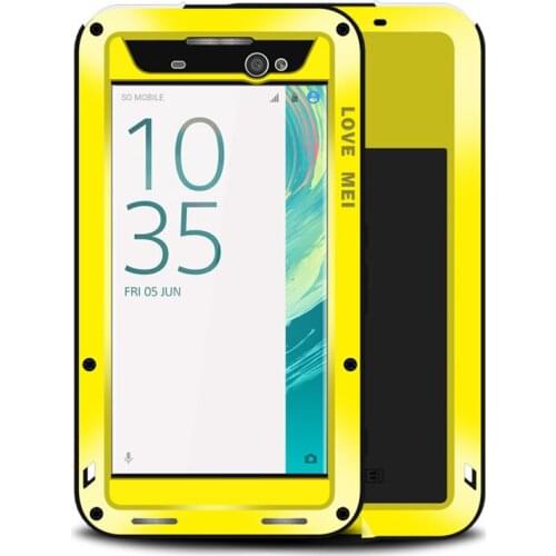 Full Body Case For Sony Xperia XA Ultra Aluminum Metal Shockproof Armor Cover For Sony XA Water Resistance Cases + Gorilla Glass