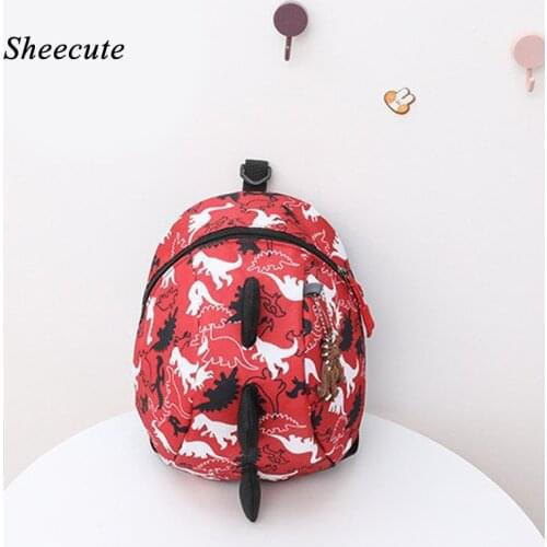 Anti-lost Dinosaur Children Backpack Cute Cartoon Kids School Bag Kindergarten Backpacks Boys and Girls Shoulder Bags Small Bags