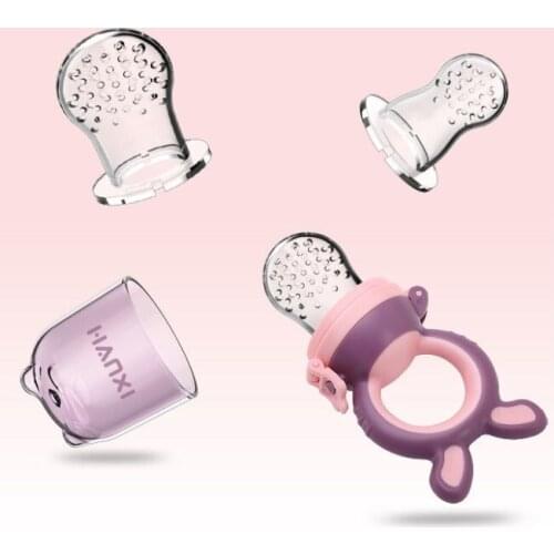 Wonderlife Baby Chewing Toy Fruit And Vegetable Teether Silicone Bite Bag Feeder Tooth Chewing Teething Toys For Children