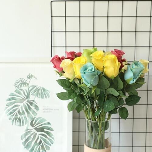 1 Piece Artificial Rose Branch Flower Home Table Ornament DIY Wedding Party Decoration