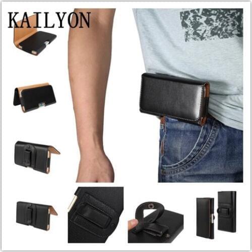 KAILYON 5.5" Business Lichee Pattern Belt Clip Pouch Cover Case For Samsung Galaxy Note 2 3 4 /J7 pro/ J7 V/ On7 /On7 pro/ On8