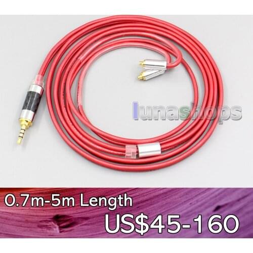 LN006220 3.5mm 2.5mm 4.4mm Balanced Pure PCOCC Earphone Cable For Shure se215 se315 se425 se535 Se846 MMCX